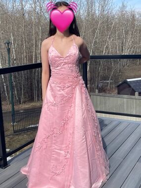 Y2K princess fairycore puffy beaded embroidered halter prom dress/gown/quince